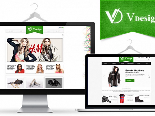 Сайт каталог для производителя одежды VDESIGN